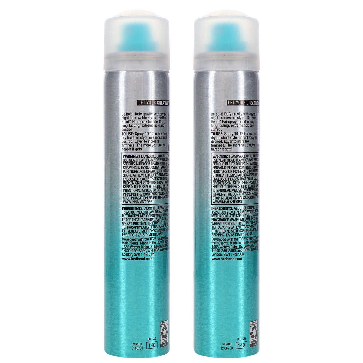 Hard Hold Hair Spray 3 oz - 2 Pack for Stubborn Hair & Flawless Styles