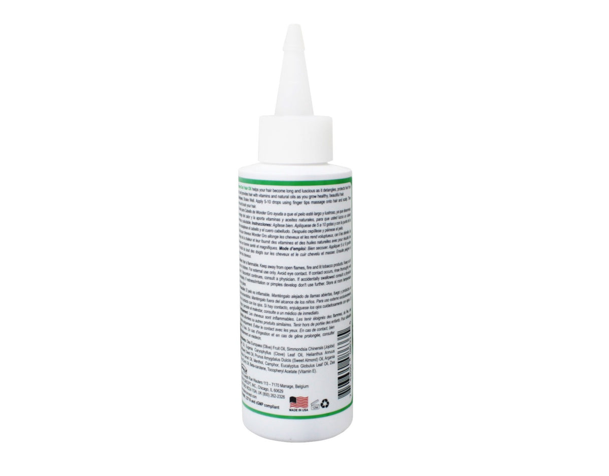 Hair Growth Oil for All Hair Types - Natural Vitamins & Oils - 4 Ounce