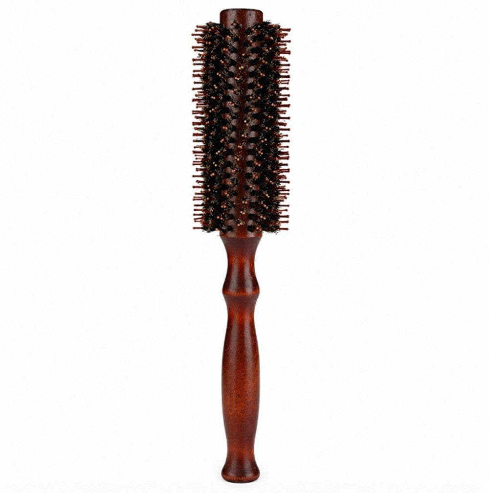 2.2 Inch Round Bristle Hair Brush with Wooden Handle for Blowouts & Styling