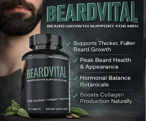 Beard Growth Supplement for Men – Biotin, Collagen & Keratin