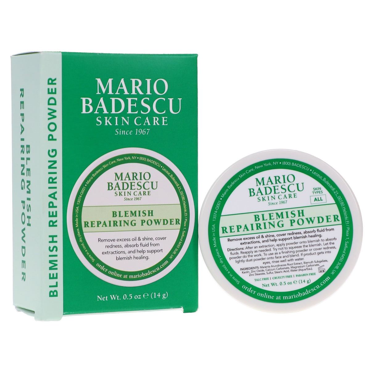 Blemish Repairing Powder 0.5 oz - Clear Skin Acne Treatment (Mario Badescu)