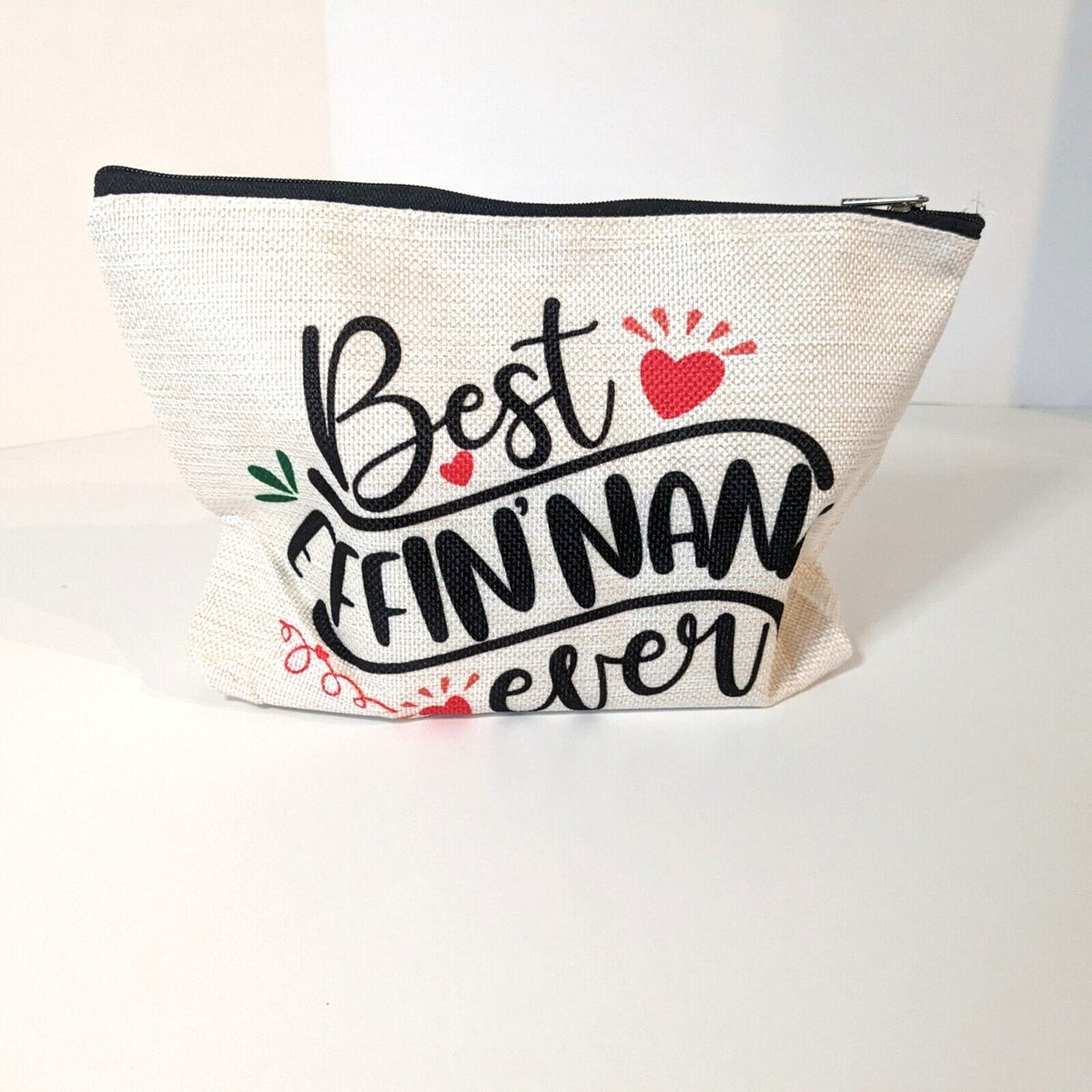 Travel Makeup Bag - Grandma Gift Clutch Style White