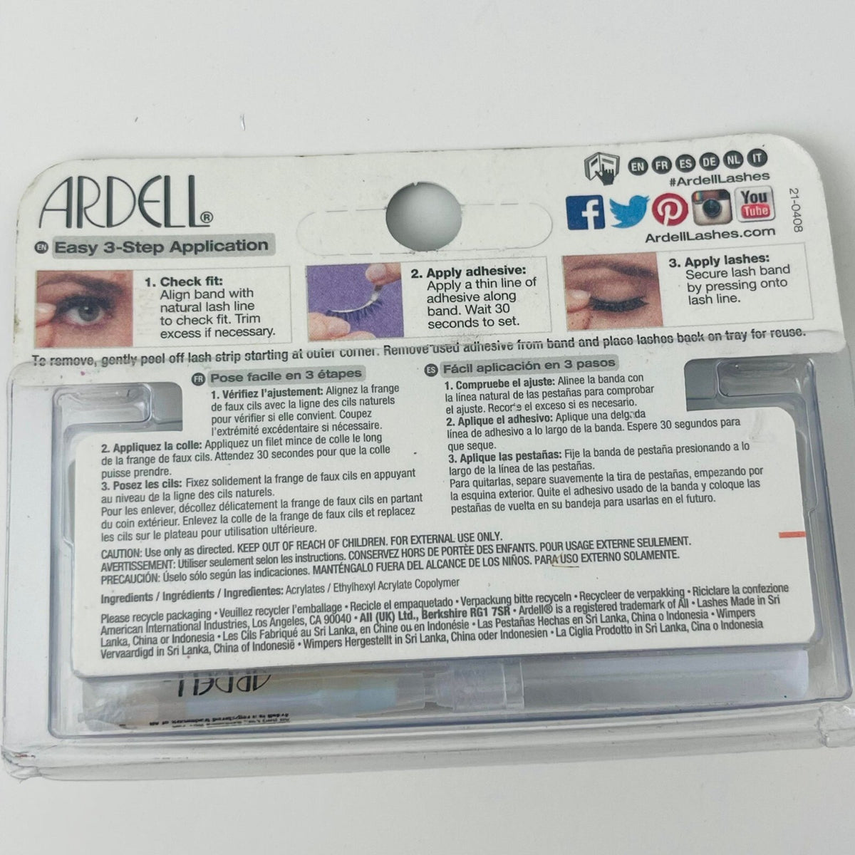 Ardell Black Tie Easy 3-Step Application False Eyelashes - Dazzling Black