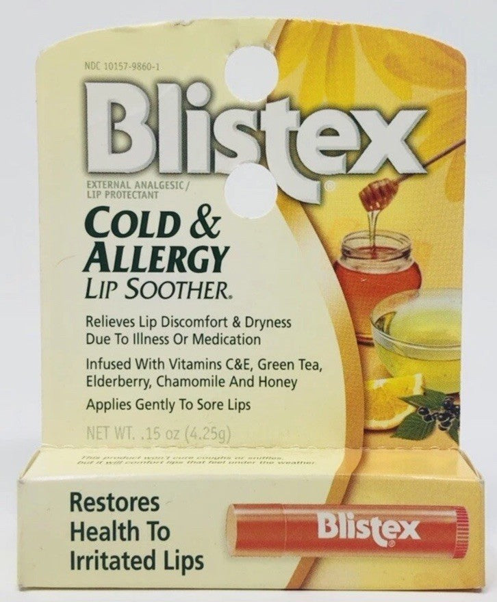 Cold & Allergy Lip Balm - Lip Soother for Dry, Chapped Lips