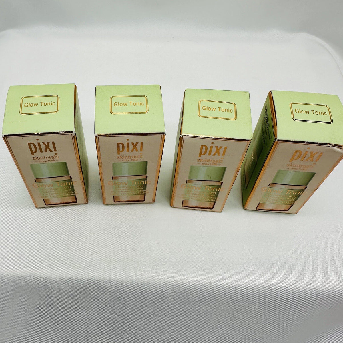 Pixi Glow Tonic Exfoliating Toner 5% Glycolic Acid - Pack of 4, 1.35 fl oz each