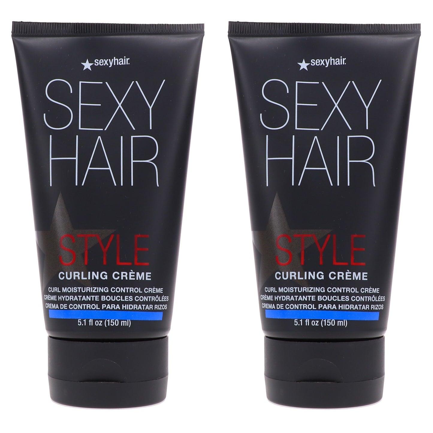 Curling Cream for Medium to Thick Hair - Frizz Control & Nourishment, 5.1 oz, 2 Pack