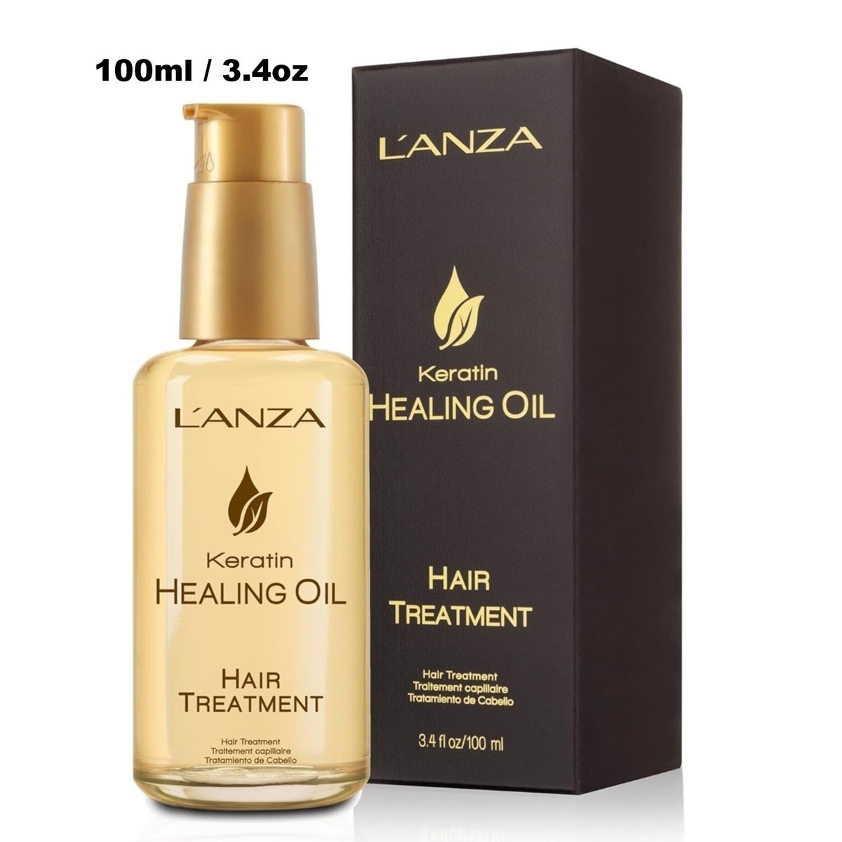 Lanza Keratin Healing Oil Hair Treatment - Nourishing Hair Oil 3.4oz