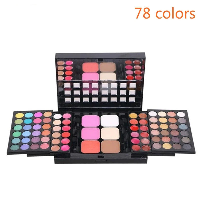 Colorful Glitter Eyeshadow Palette Waterproof Long Lasting Matte & Shimmer Makeup