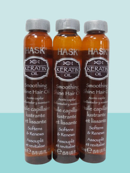 Keratin Oil Hair Serum Set - Smoothing Shine & Softening Treatment, Pack of 3