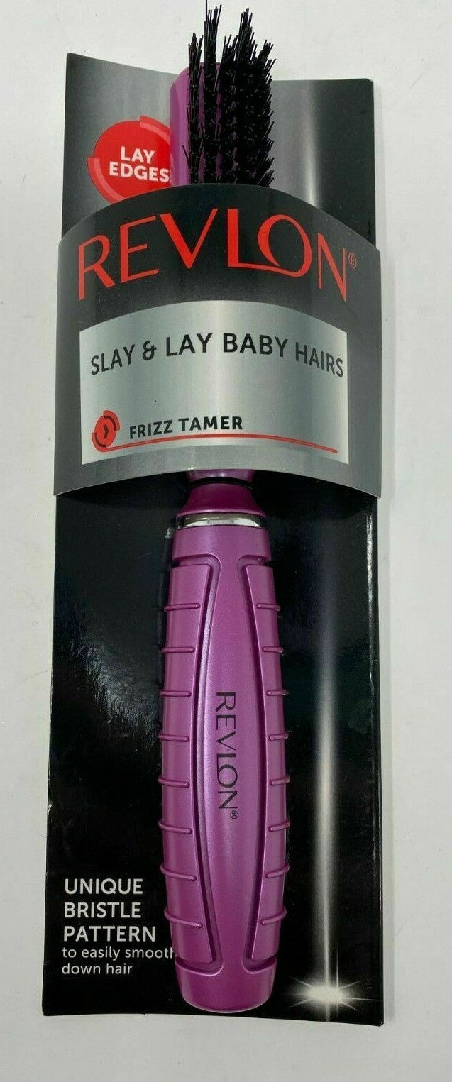 Revlon Frizz Tamer Hair Brush for Baby Hairs and Flyaways - Pink