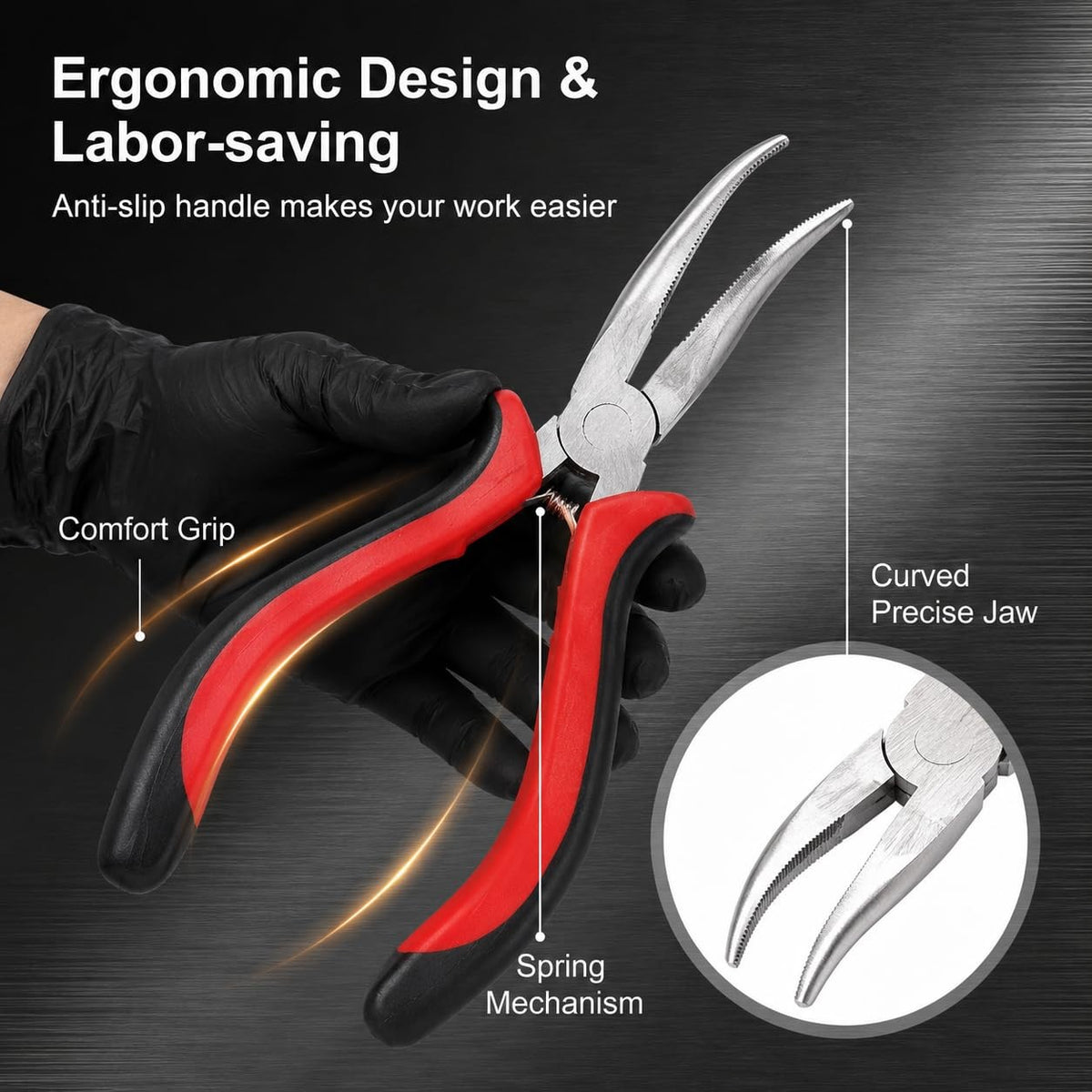 Hair Extensions Tool Kit: 200 Pcs Silicone Lined Micro Links Beige