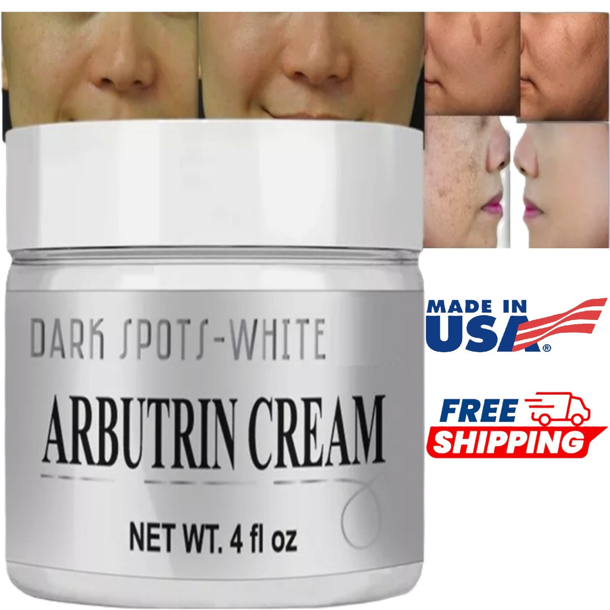 Dark Spot Correcting Face Cream - Evens Skin Tone & Smooths - 4 oz