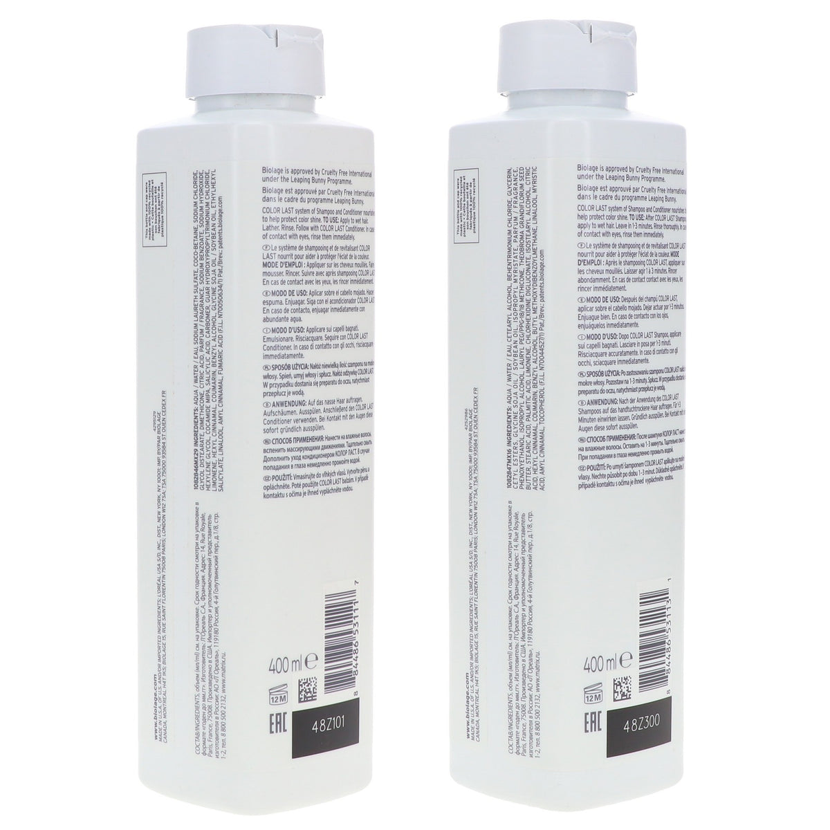Biolage Color Last Shampoo & Conditioner Set 13.5 oz Each – Hair Color Care Combo