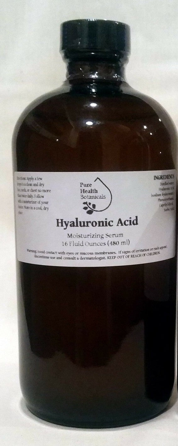 16oz Hyaluronic Acid Serum for Hydration & Anti-Aging - Vegan & Paraben-Free