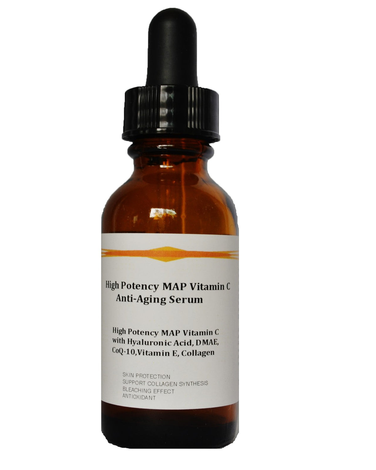 High Potency Vitamin C Serum with Hyaluronic Acid, DMAE, CoQ10 & Collagen - Anti-Aging
