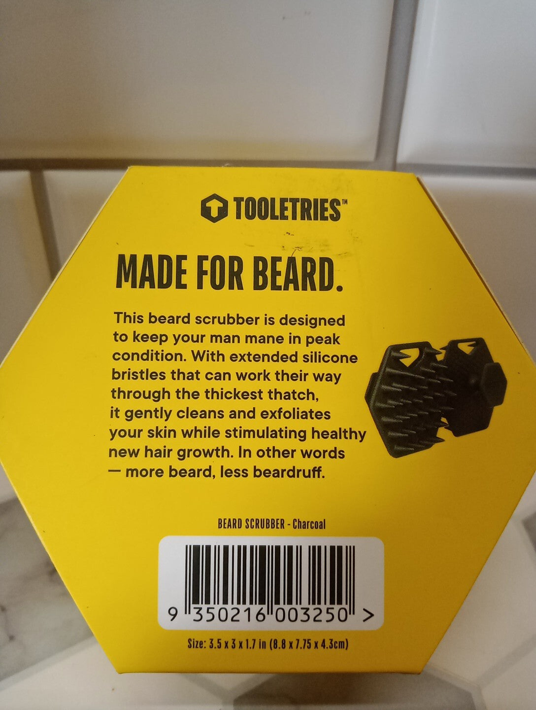 Silicone Beard Scrubber & Exfoliator for Men - Deep Clean & Promotes Hair Growth