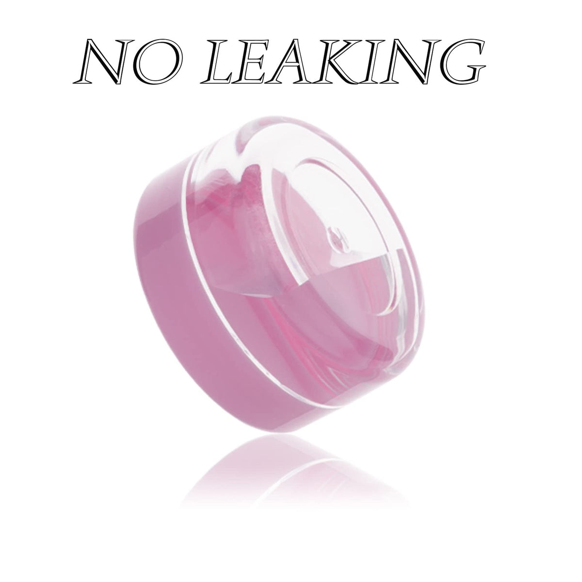 100 Pink Cosmetic Sample Containers 10g Refillable Plastic Jars with Lids