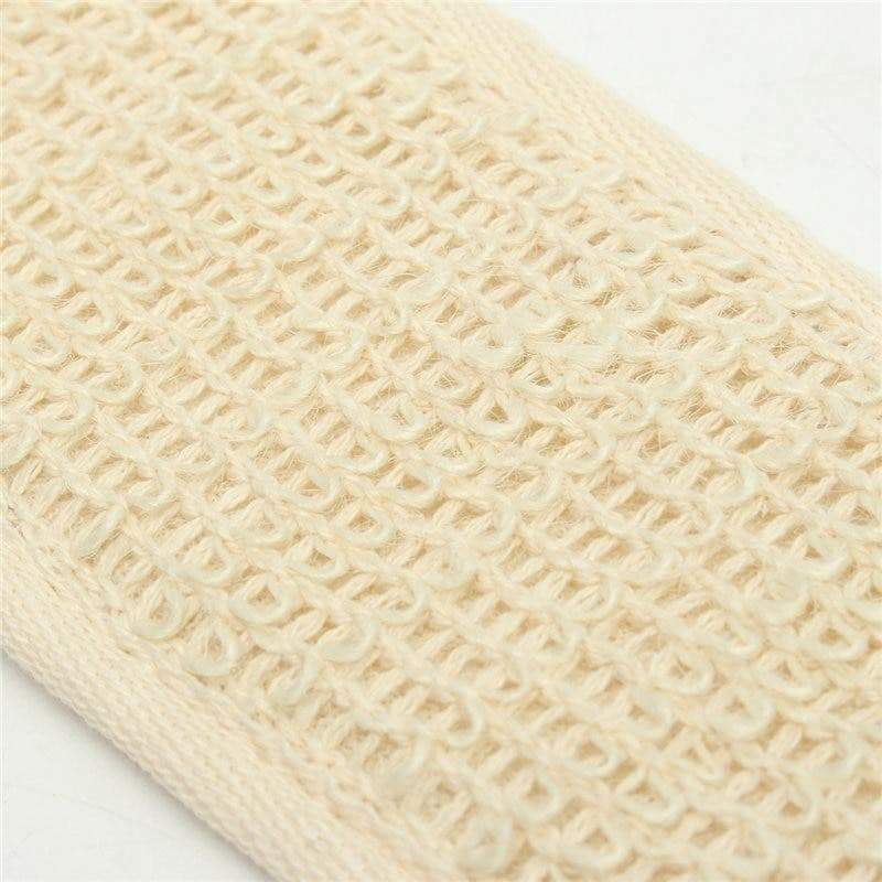 Soft Natural Sisal Fiber Back Strap Exfoliator Scrubber Spa Body Skin