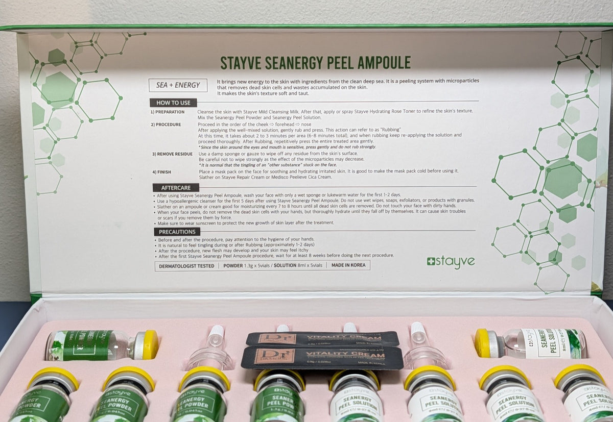 Stayve Seanergy Peel Ampoule 5 Treatment Kit Korean Skin Care Peel