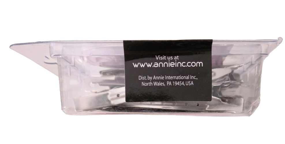 Annie Premium Duck Bill Clips Metal Hair Silver 12 Count 2 Packs