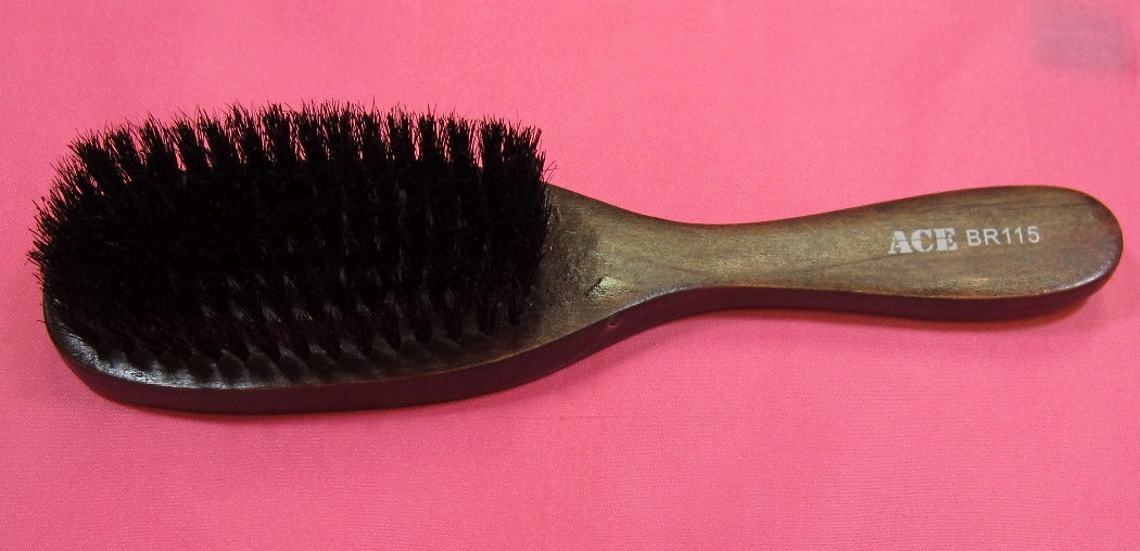 Wave Wooden Hair Brush with Boar Bristle - Soft & Hard Bristle Options