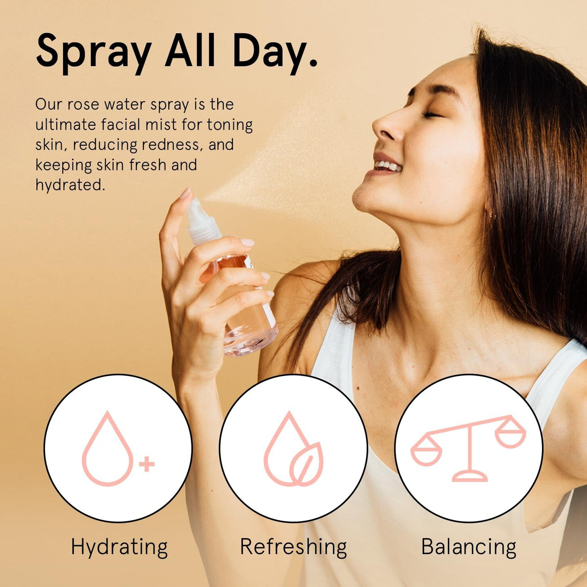 Hydrating Skin Care Set with Eye Masks & Hyaluronic Acid Serum Mist - Vegan & Cruelty-Free
