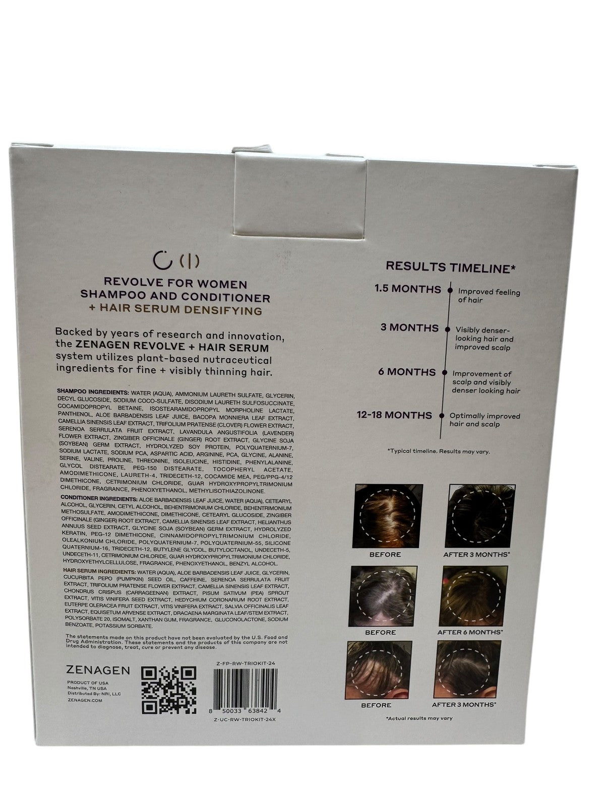 Hair Densifying Trio Kit for Women - Shampoo, Conditioner & Serum