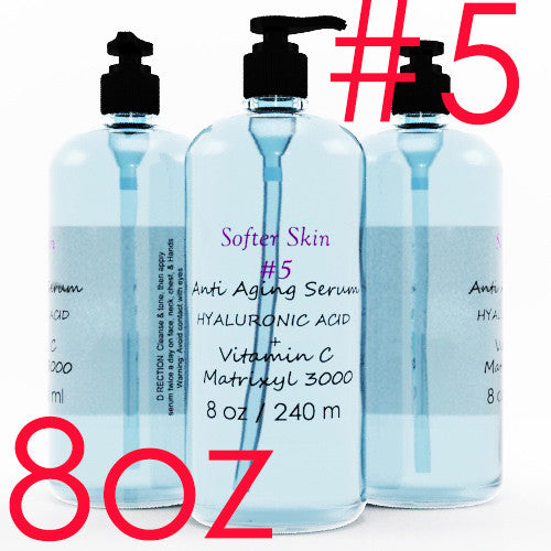 8 oz Hyaluronic Acid Serum with Vitamin C & Matrixyl 3000 Anti-Aging Skin Care