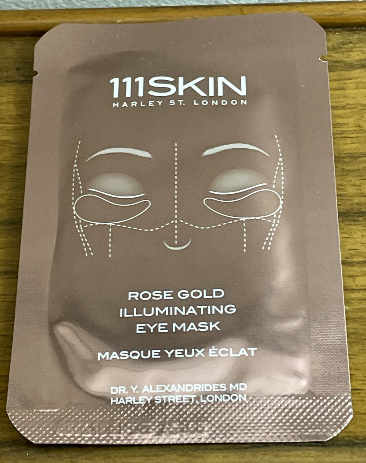 2 Pairs Rose Gold Illuminating Eye Masks Hydrogel Single Use - Sealed