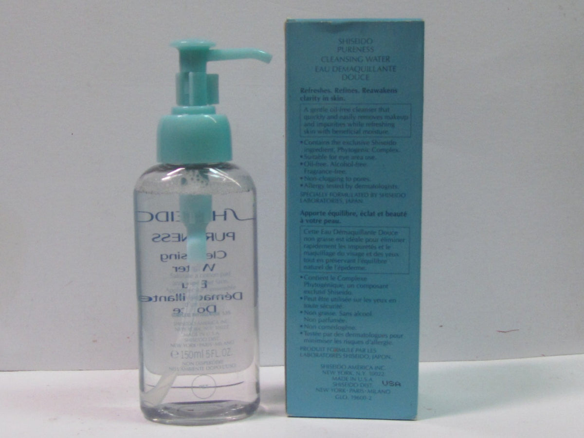 Shiseido Pureness Cleansing Water 5 oz / 150 ml - New In Box