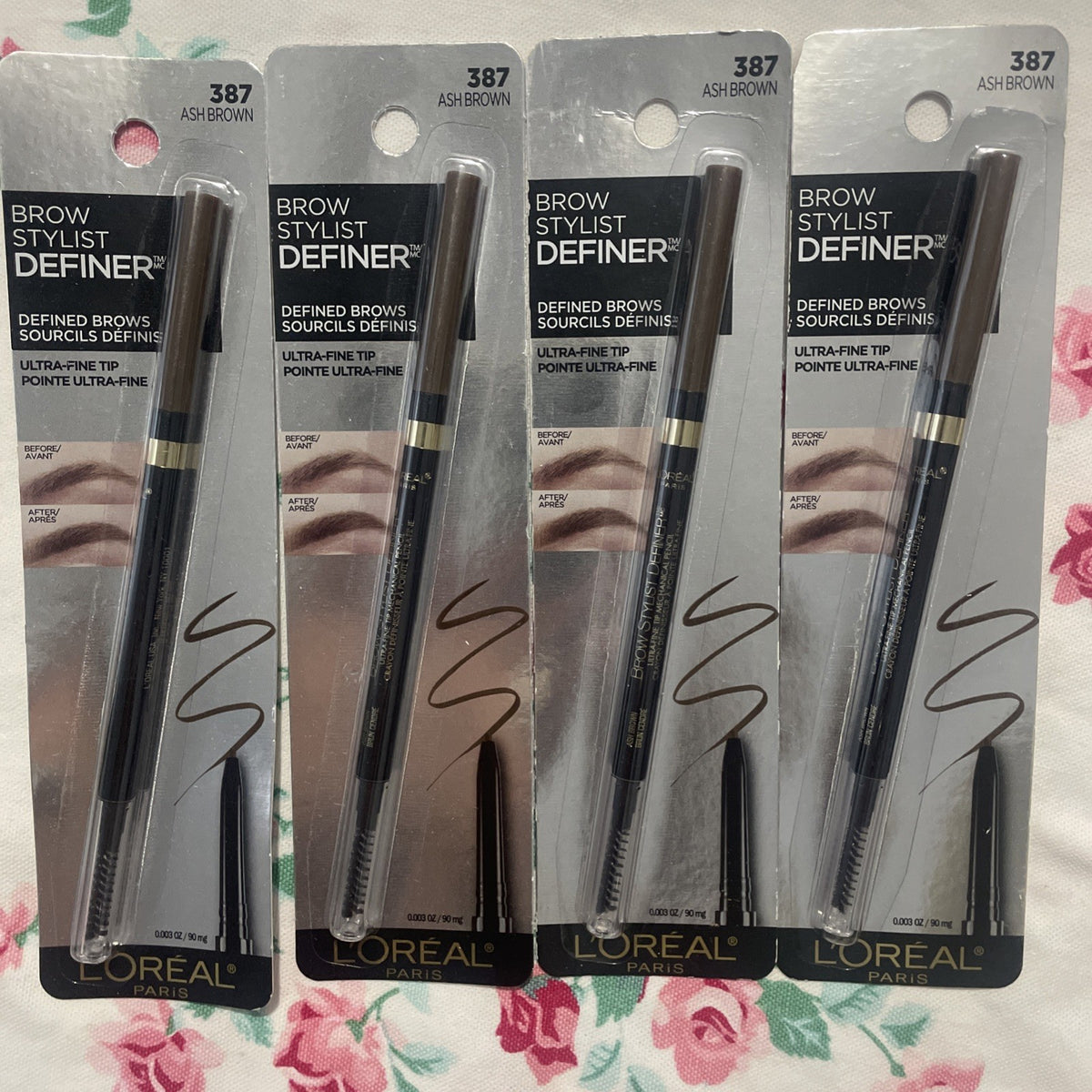 L'Oréal Brow Stylist Definer #387 Ash Brown Ultra-Fine Tip Eyebrow Pencil - Sealed
