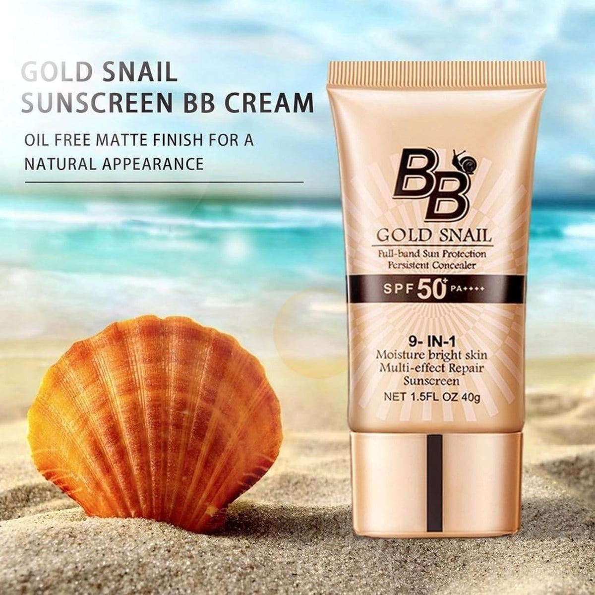 BB Cream Tinted Moisturizer SPF 50 Face Sunscreen Hydrating Foundation