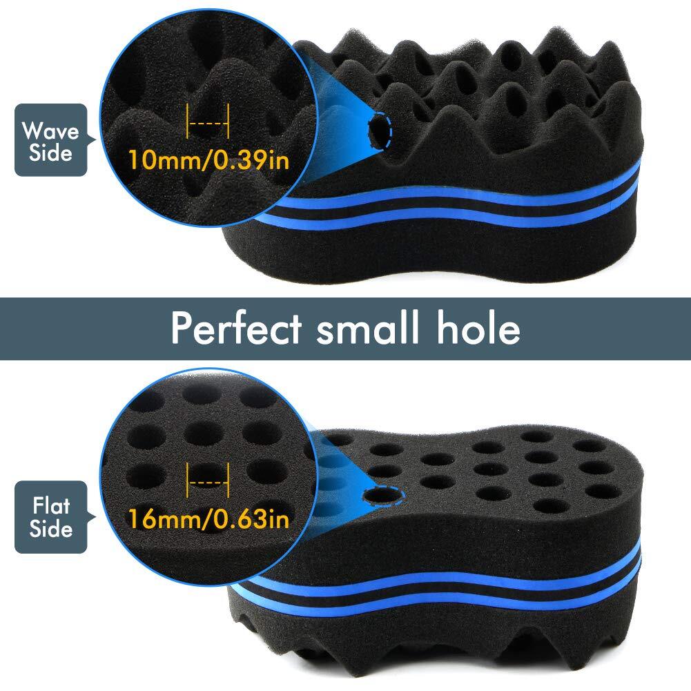 Hair Curling Sponge Set for Twist Dreads Afro Coils - Reusable Hair Styling Tool