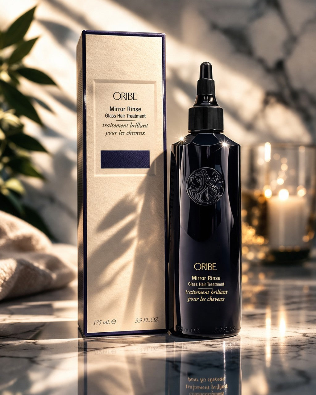 Oribe Mirror Rinse Glass Hair Treatment 5.9 oz Salon-Quality Glossy Finish