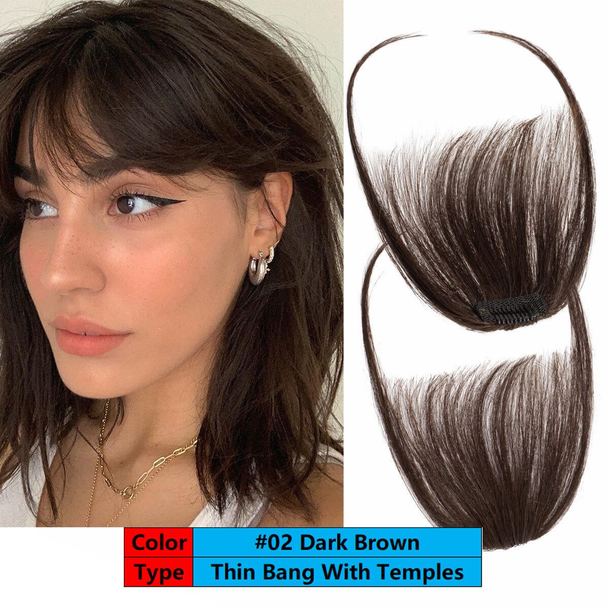 Women's Human Hair Clip-In Hairpiece Topper with Silk Lace Base – Natural Look