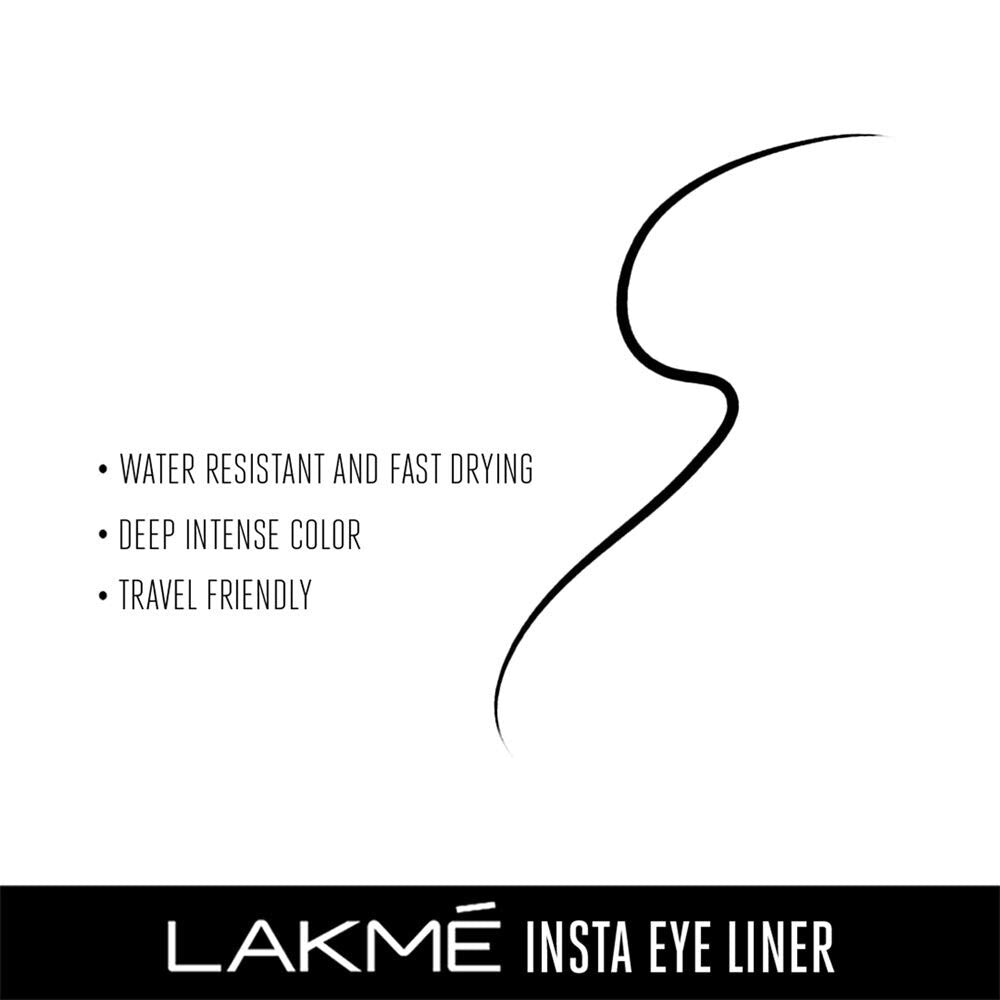 Waterproof Black Eyeliner Pencil - Smudge-Proof Eye Makeup, 9ml