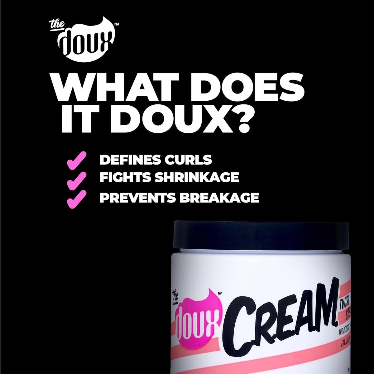 Curl Defining Cream for All Curl Types - Hydrating & Frizz Control 16oz