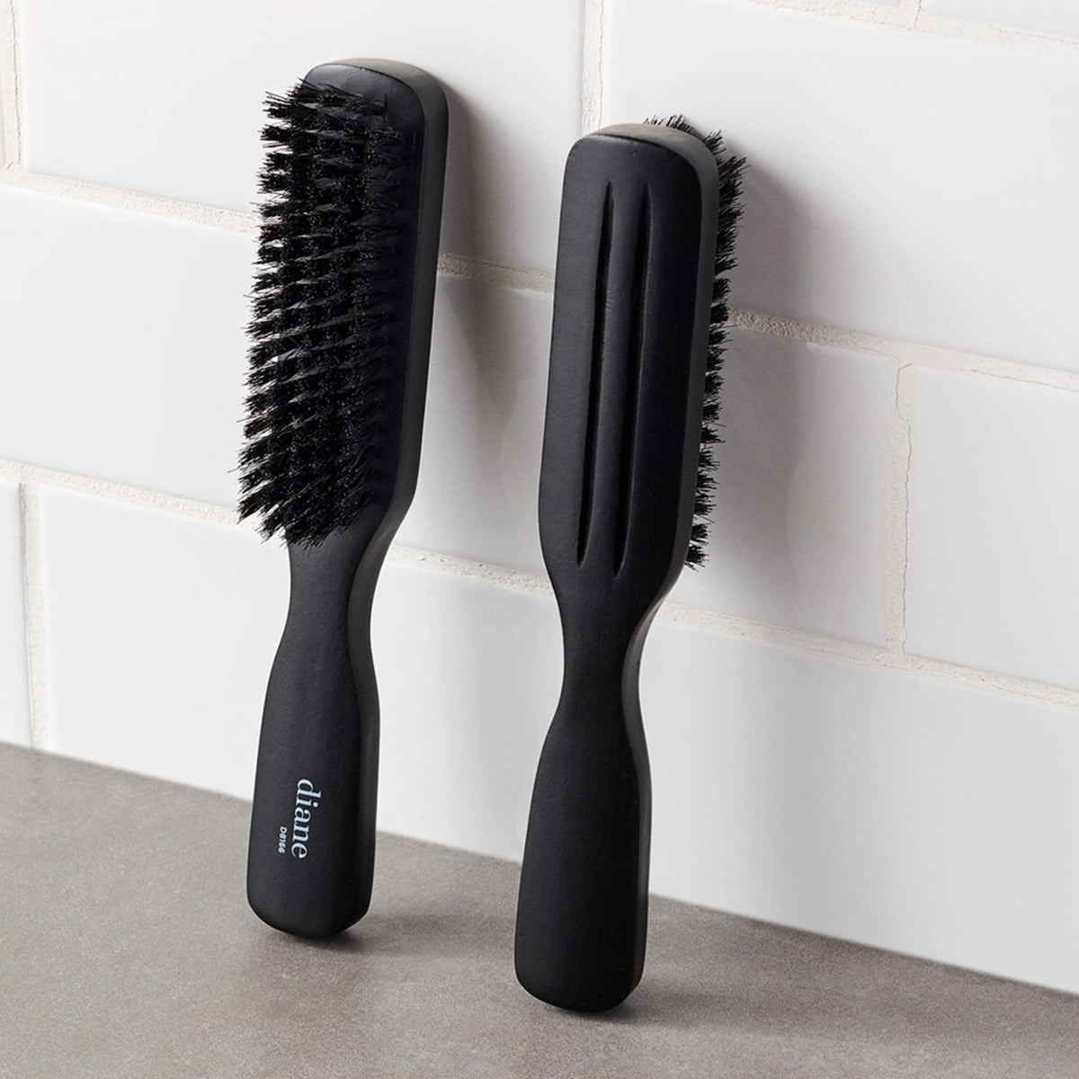Boar Bristle Hair Styling Brush for Fine to Medium Hair - Natural Wooden Handle