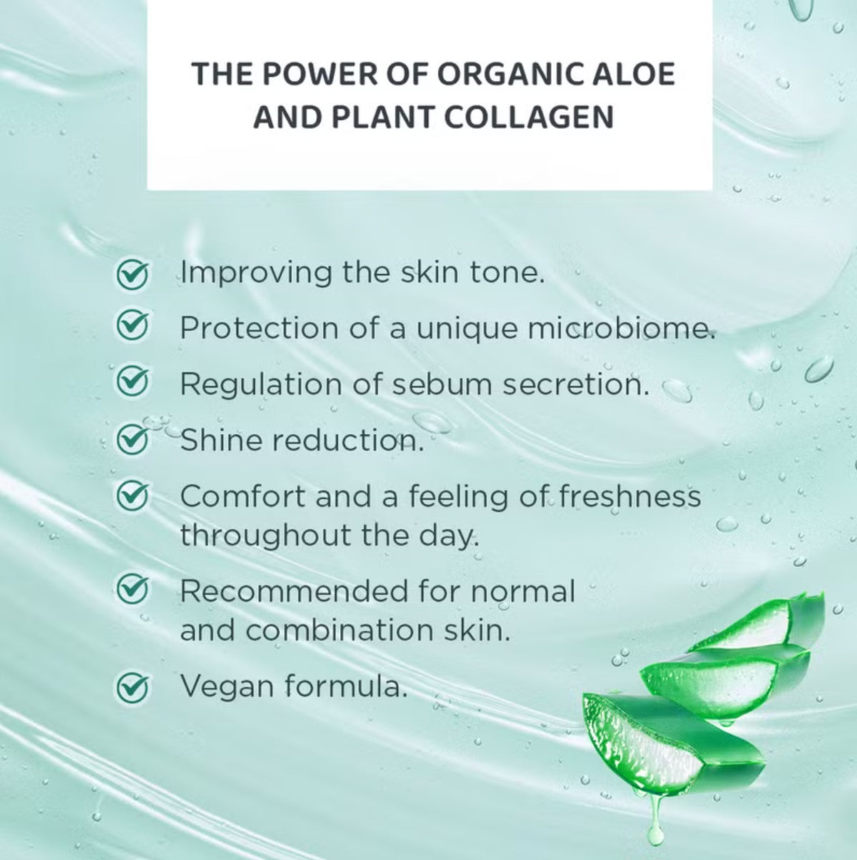 Eveline Cosmetics Organic Aloe + Collagen Moisturizing & Matting Face