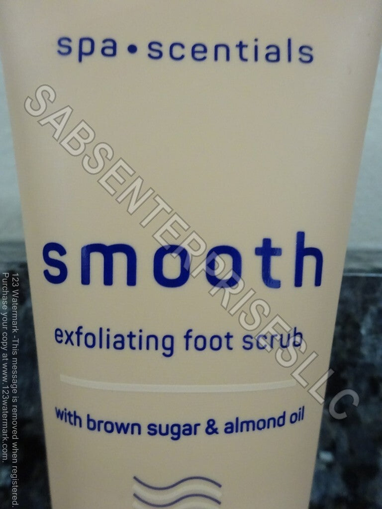 6 Spa Scentials SMOOTH Exfoliating Foot Scrub w/ Brown Sugar & Almond
