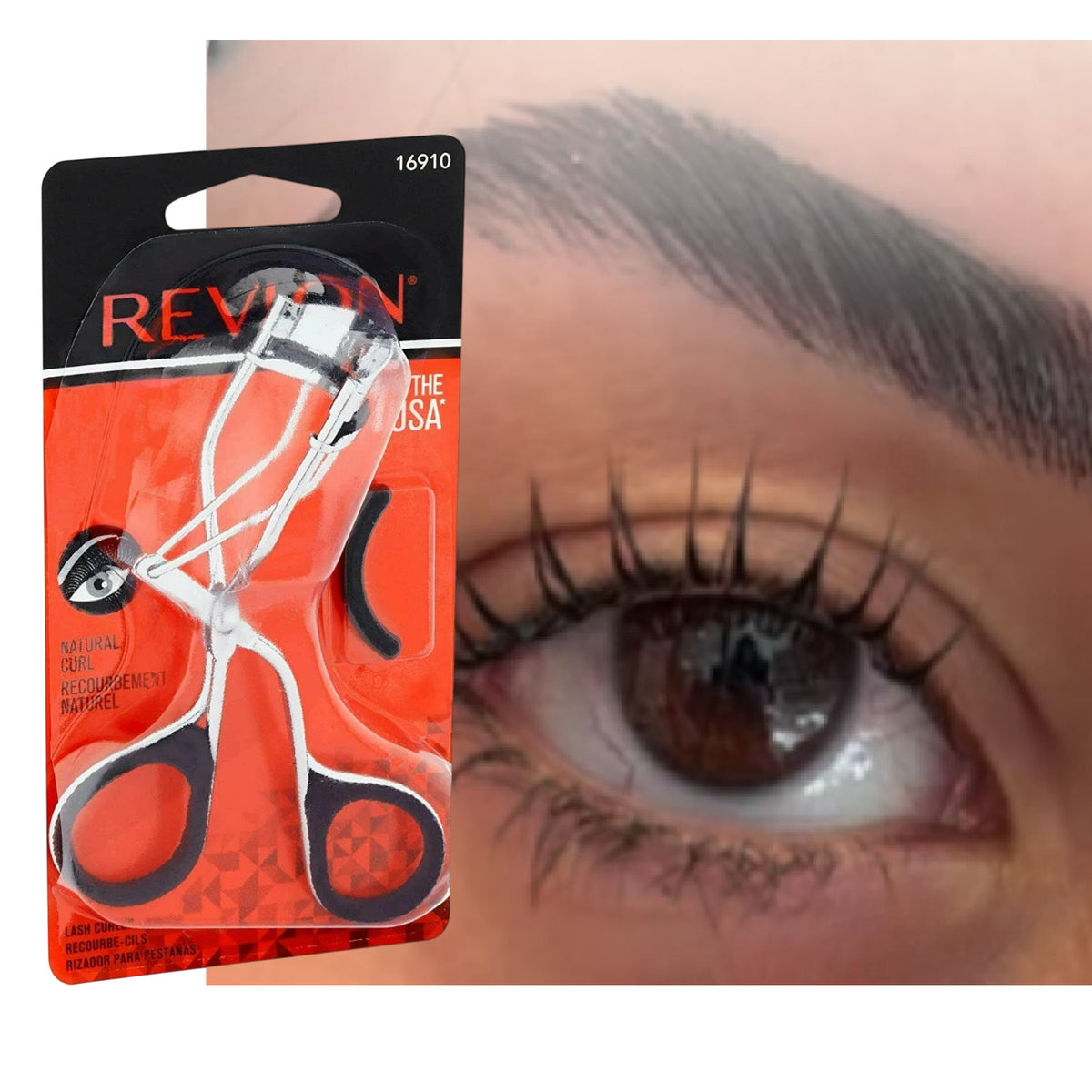 Eyelash Curler for Natural Curl - Revlon 16910 Chrome Eyelash Tool