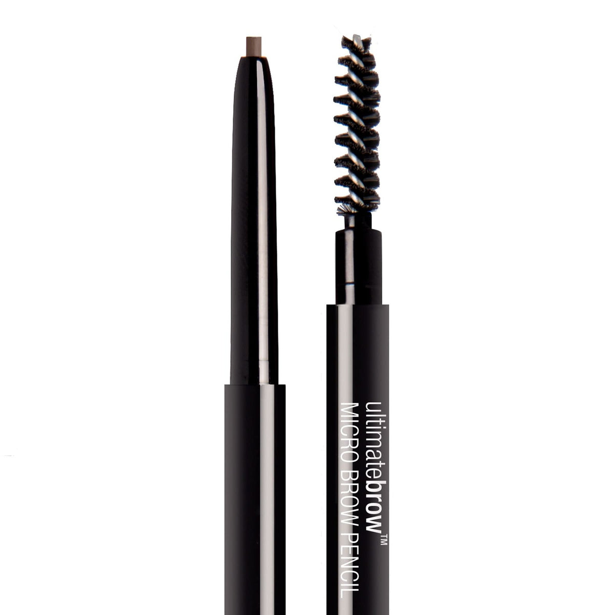 Micro Eyebrow Pencil with Spoolie for Natural & Bold Brows - Ash