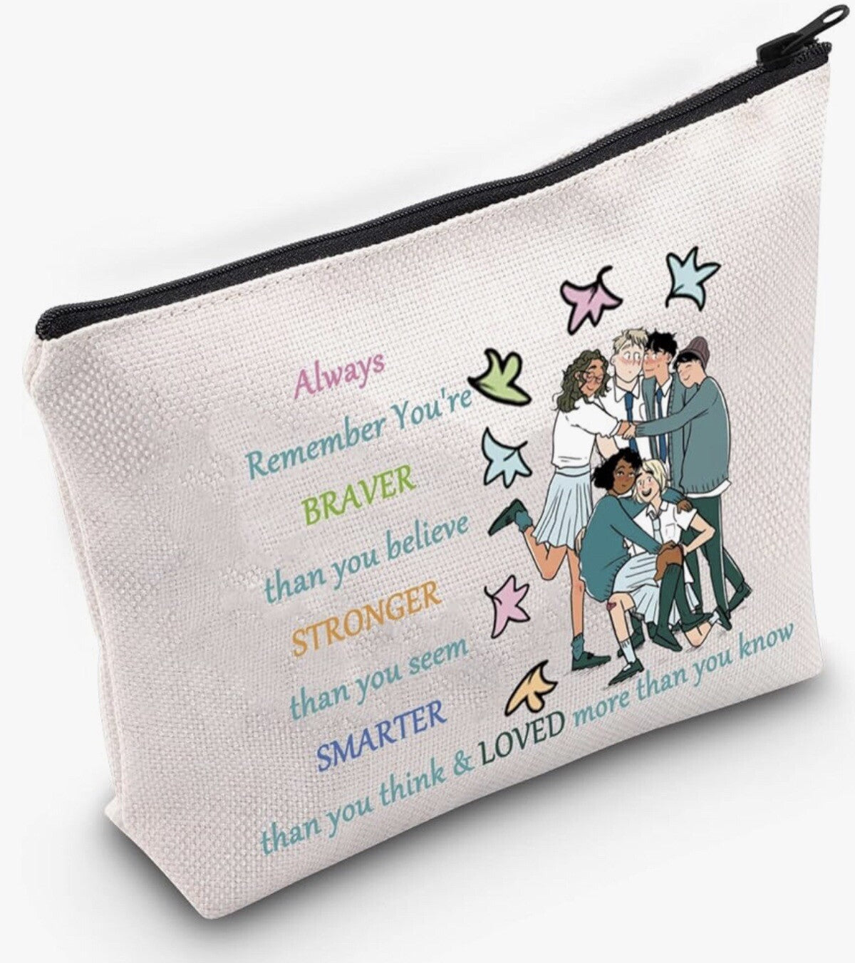 Travel Makeup & Pen Organizer Bag - Funny Heart Design, Unbranded
