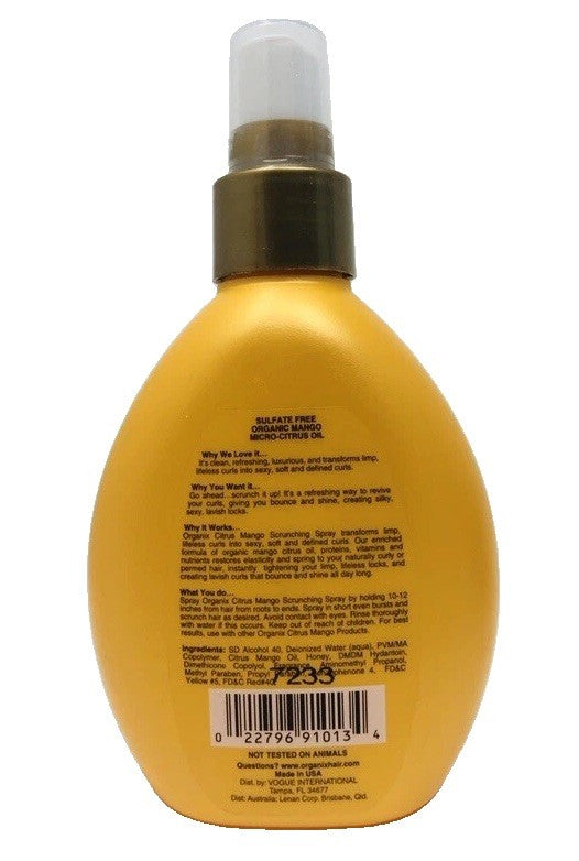 Citrus Mango Hair Styling Spray for Curling & Frizz Control - 6 fl oz