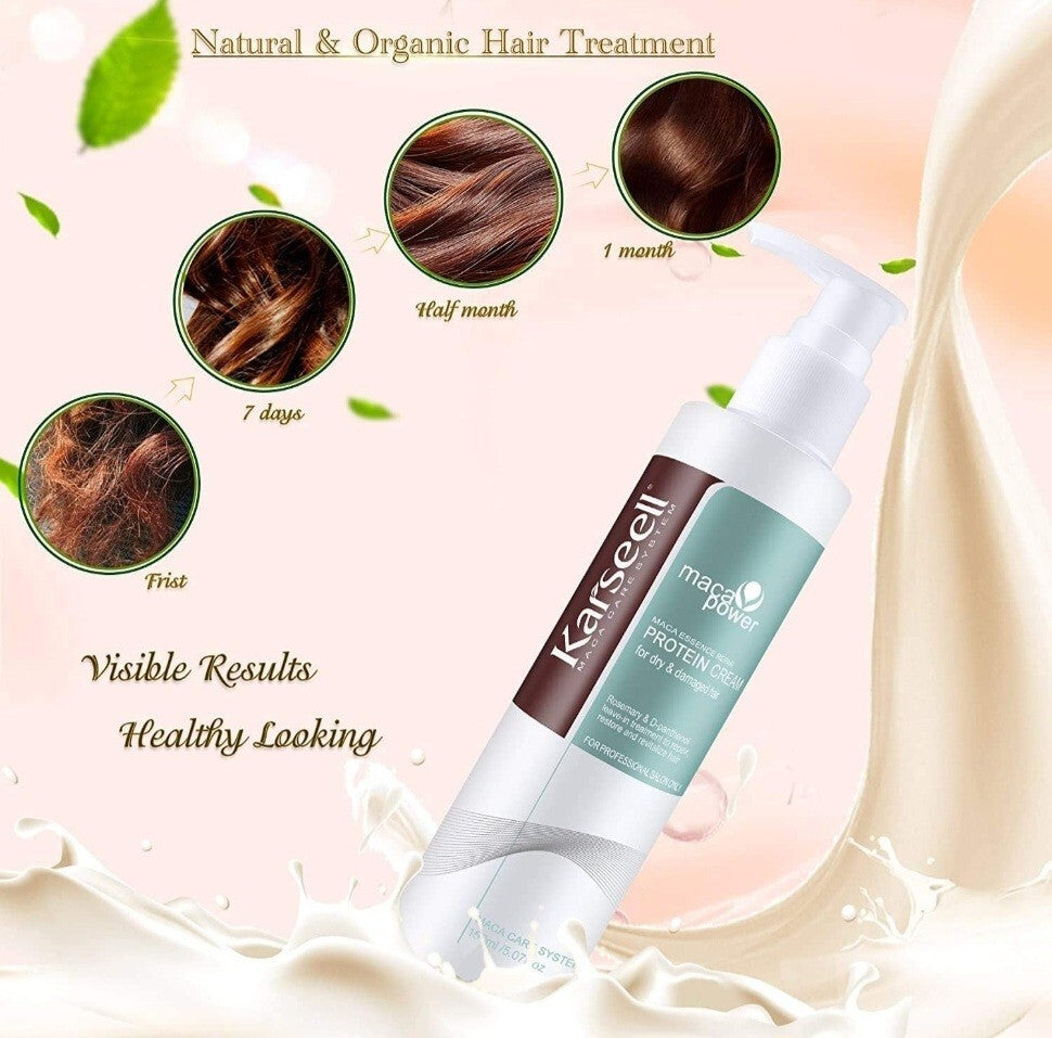 Karseell Collagen Protein Hair Mask - Damaged Hair Repair & Heat Protector