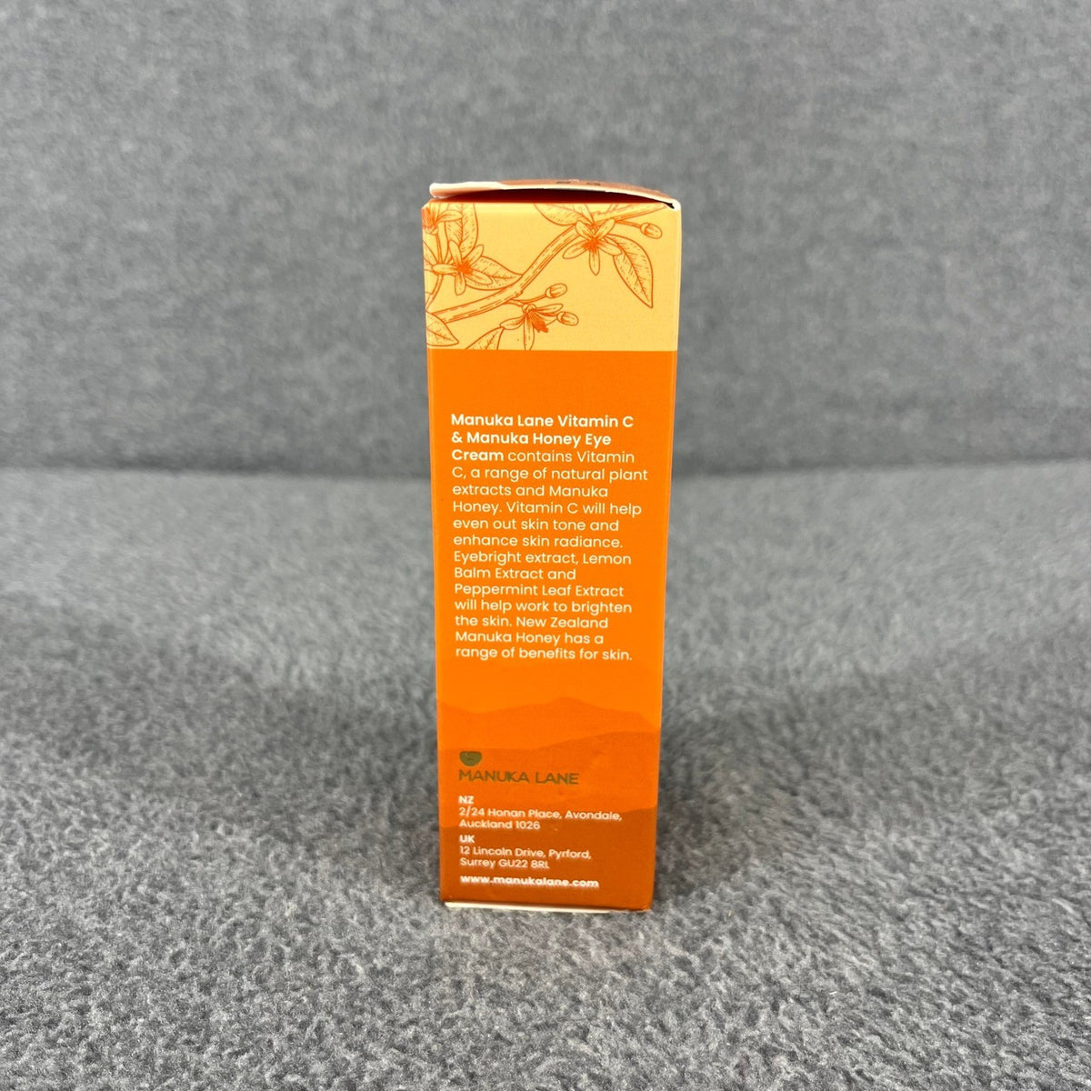 Vitamin C & Manuka Honey Eye Cream - Brightening Moisturizer for Dark Circles