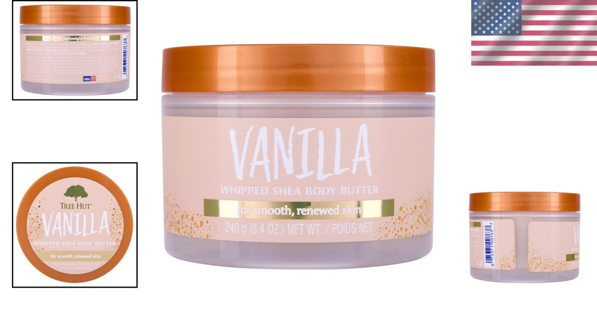 8.4 Fl Oz Whipped Body Butter with Shea & Vanilla - Hydration Softness