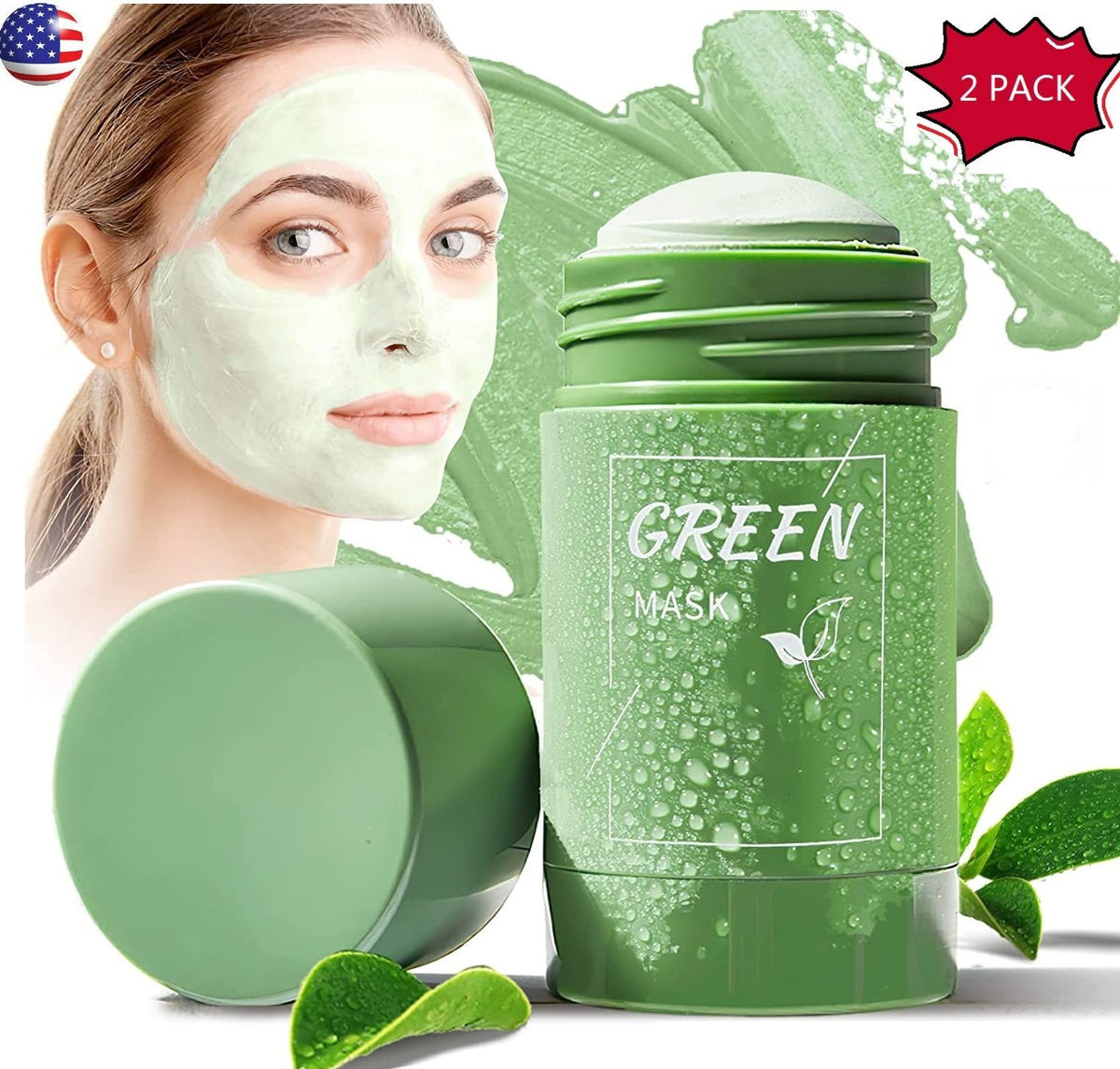 Green Tea Purifying Clay Stick Mask for Blackhead Removal