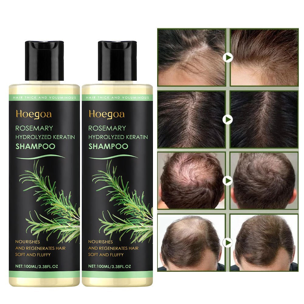 Rosemary Hydrolyzed Keratin Shampoo, Smoothing Cleanser for Dry