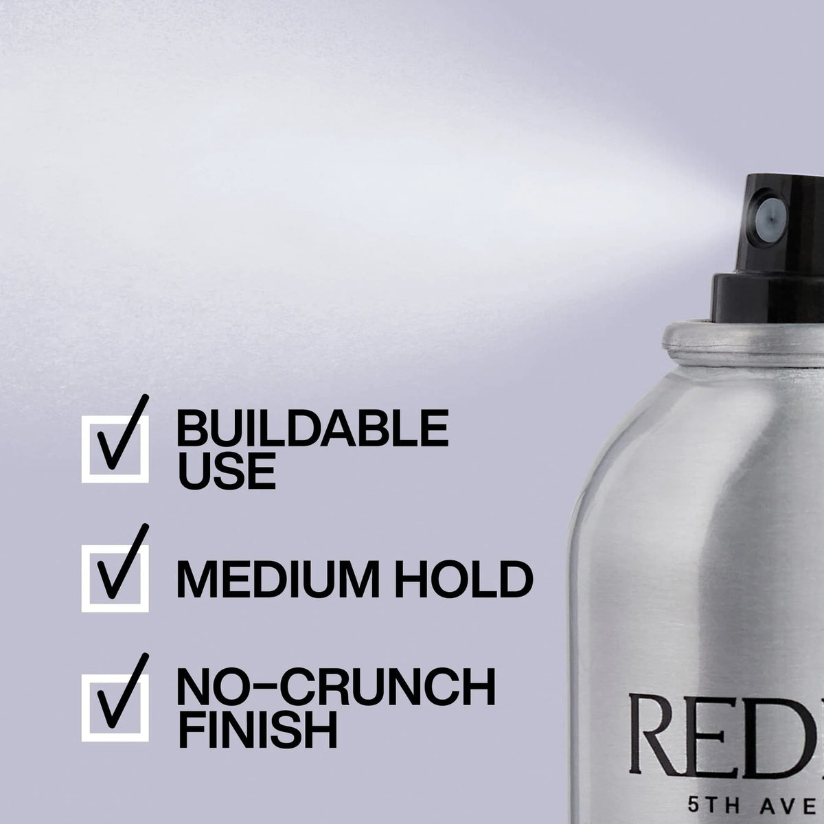 Redken Brushable Hairspray 12 Medium Hold - 2 Pack, Flexible & Shine
